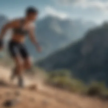 Athletic Performance and Lung Power Extreme sports athlete in action