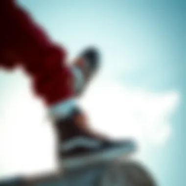 Performance of Vans Hi8 MTE in Extreme Sports Enthusiast wearing Vans Hi8 MTE during an activity