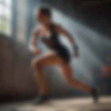 Lunge Technique for Knee Strength Athlete demonstrating proper technique in a lunge