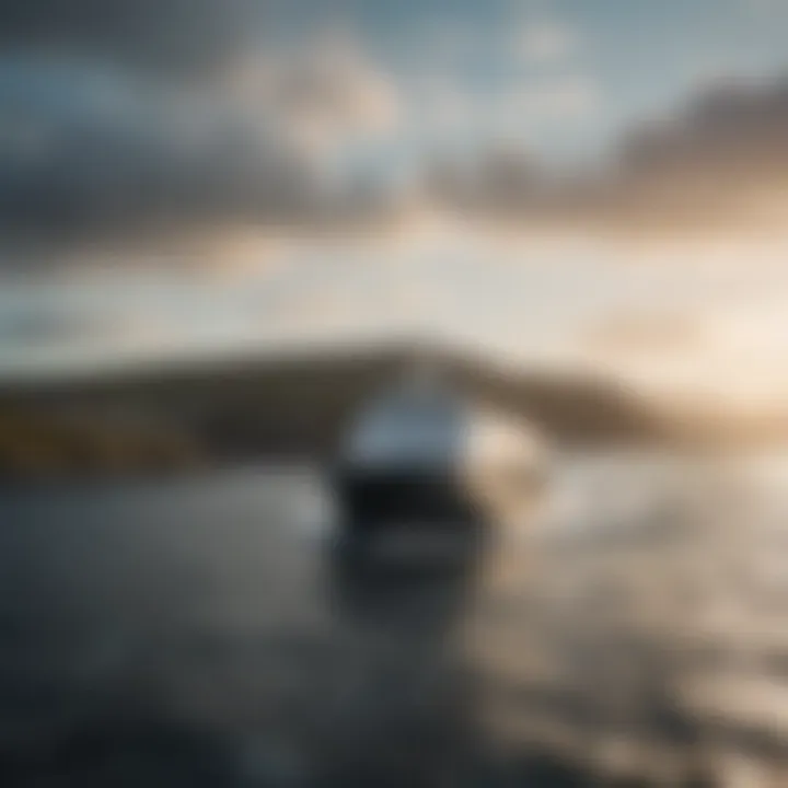 Scenic view of a ferry navigating the waters between Dublin and a picturesque destination