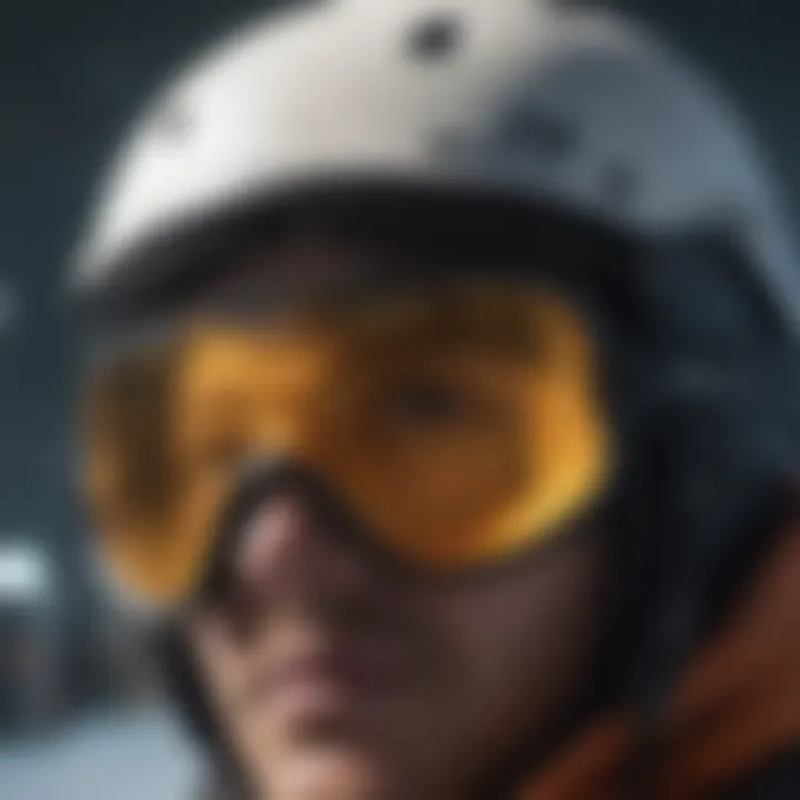 Close-up of maintenance techniques for night goggles