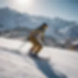 Spectacular view of Squaw Valley during a skiing competition