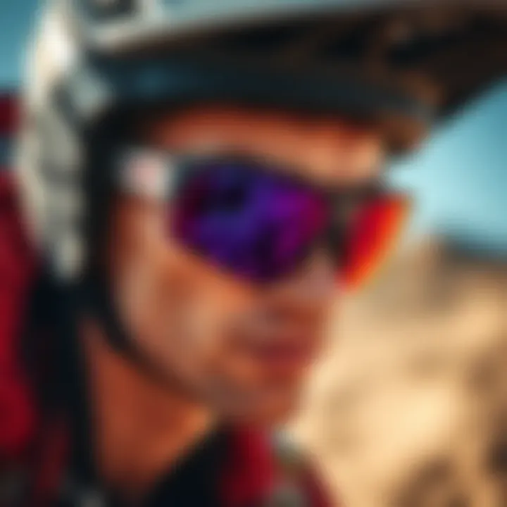 Pit Viper Sunglasses in Action Pit Viper sunglasses worn during an extreme sport activity