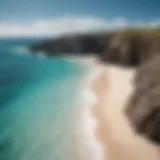 Stunning view of Aruban coastline with crystal clear waters