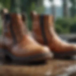 Close-up of Billabong booties showcasing their unique design and texture