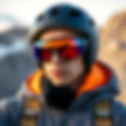 Stylish Blender Eyewear showcased against a vibrant outdoor backdrop