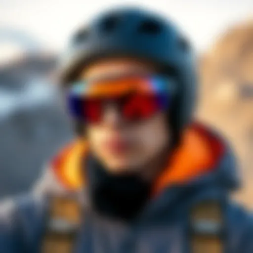 The Aesthetic Appeal of Blender Eyewear Stylish Blender Eyewear showcased against a vibrant outdoor backdrop