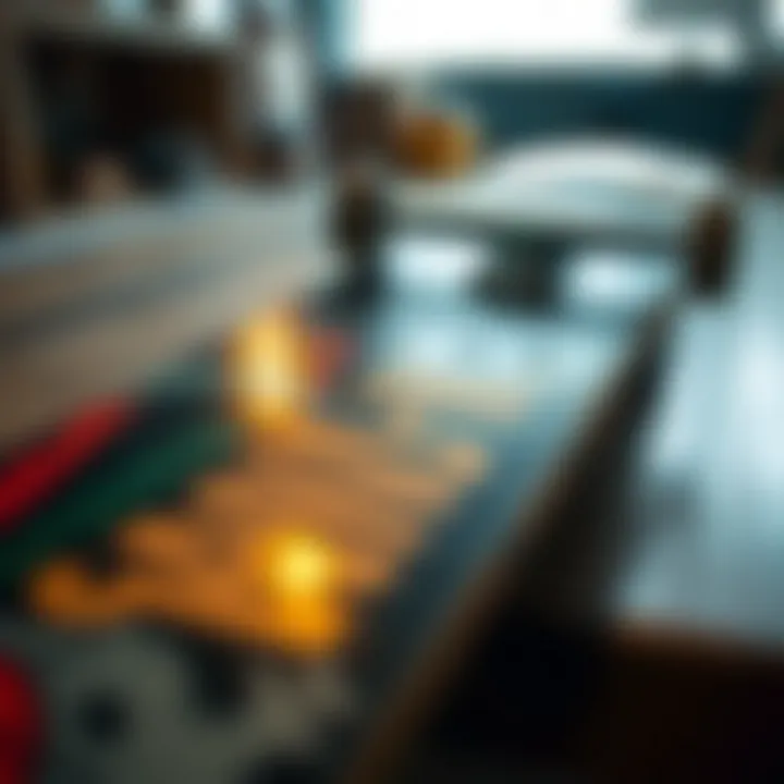 Craftsmanship of Blind Skateboard Decks A close-up of a Blind Skateboard deck showcasing its unique graphics and craftsmanship.