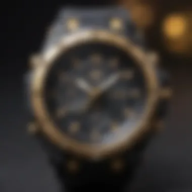 Close-up of Casio G-Shock Black and Gold features highlighting its durability