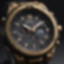 Casio G-Shock Black and Gold watch showcasing its elegant design