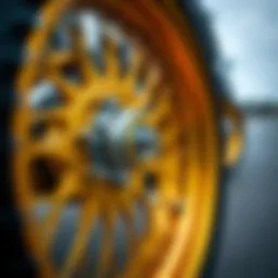 A close-up view of Spitfire wheels showcasing their unique design and quality