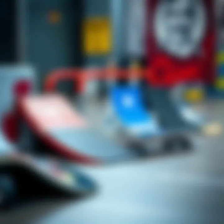 A variety of customizable small skate rails showcasing different styles and colors.