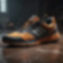 Showcasing the innovative design of Emerica running shoes.