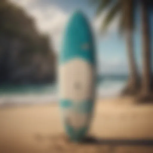 A vintage Gotcha surfboard showcasing the brand's iconic design