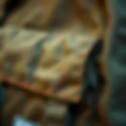 Detailed view of Herschel Thompson Backpack fabric and stitching