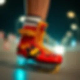 High top Heelys shoes showcasing vibrant designs