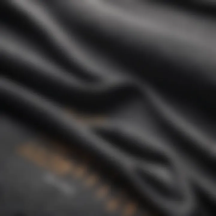 Close-up of high-quality fabric used in t-shirts