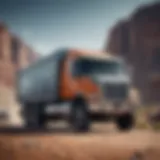 Close-up of a 149 truck showcasing its robust design