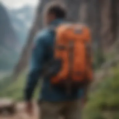 A group of extreme sports enthusiasts using JanSport solid color backpacks during a thrilling outdoor activity.