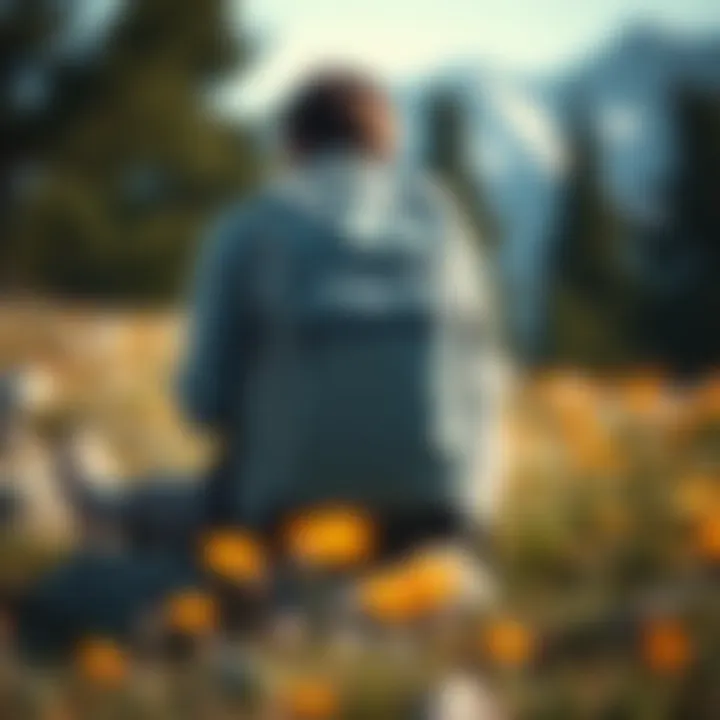 Light grey backpack showcasing unique design features