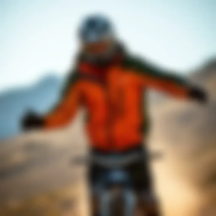 Versatile Jacket for Extreme Performance Dynamic athlete showcasing versatile jacket in action