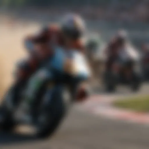 Moto GP racing scene capturing the thrill of the sport