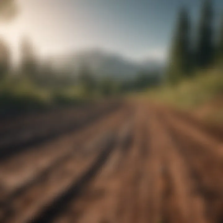 A picturesque view of a local MX track surrounded by nature.