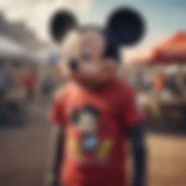 Embodying Adventure: The Neff Mickey Shirt in Action An athlete wearing the Neff Mickey shirt during a thrilling extreme sports event