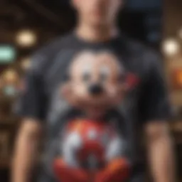 Vibrant design of the Neff Mickey shirt showcasing its unique graphics