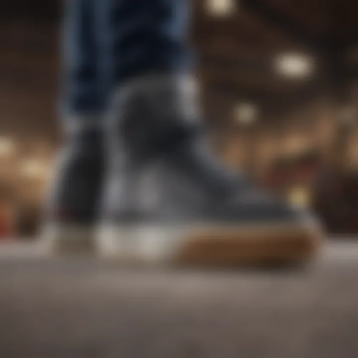 Comparison of New Balance black skate shoes with other skate footwear