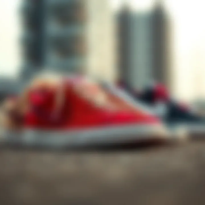 A stylish display of Nike Blazers in various colorways and materials.