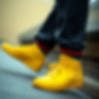 Tips for maintaining the vibrancy of Nike bright yellow shoes.