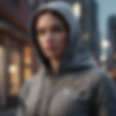 Athlete wearing the Nike Essential Hoodie in an urban setting, demonstrating its versatility and style.