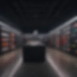Interior view of Nike Outlet showcasing a variety of sportswear