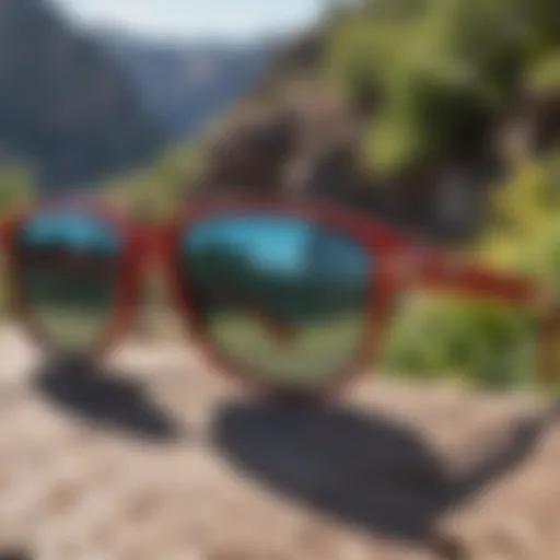 Stylish Pipe Viper sunglasses showcased against a vibrant outdoor backdrop