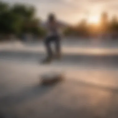 Skaters performing tricks on Plan B skateboards at a skate park