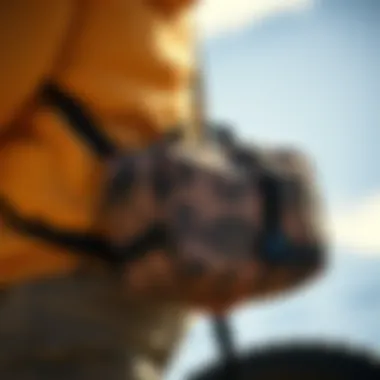 Fashionable side bag complementing extreme sports gear