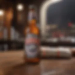 Vintage Rainier Beer merchandise display