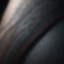 Close-up of Rip Curl bottom design showcasing intricate stitching and patterns