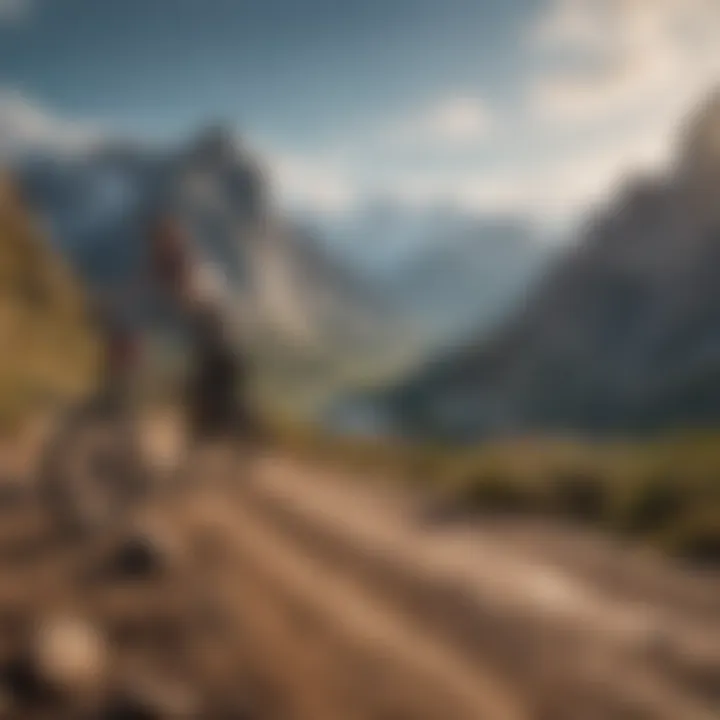 Stunning landscape view of a mountain backdrop where Roxy Colbee often trains