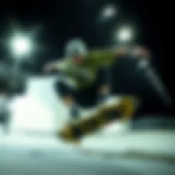 Dynamic representation of a skateboarder in action