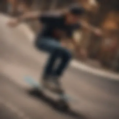 A gamer immersed in a skateboarding video game on a console