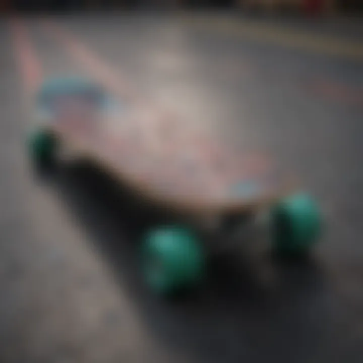 An array of skateboards showcasing unique designs and colors