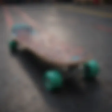 Diverse Skateboard Designs An array of skateboards showcasing unique designs and colors