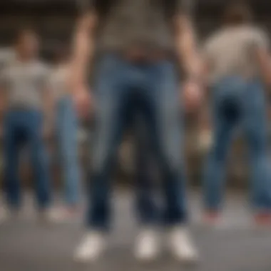 The Evolution of Skater Jeans A historical timeline graphic illustrating the evolution of skater jeans from the 1980s to present day.
