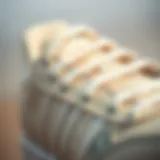 Intricate Design Features of the adidas Forum 84 Cream Close-up view of the adidas Forum 84 Cream showcasing its unique design elements.