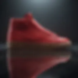 All-red Nike Blazer showcasing its sleek design