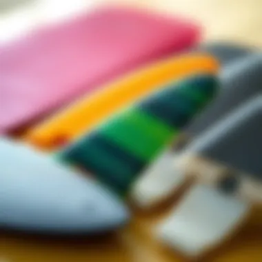 Fin Materials Explained Close-up view of fin materials showcasing variety