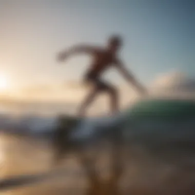 Beginner surfers enjoying the gentle waves at Kuta Beach