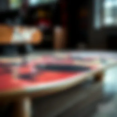 Durable Skateboard Materials Close-up of high-quality skateboard materials emphasizing durability